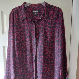 Liz Claiborne Black and Red Blouse
